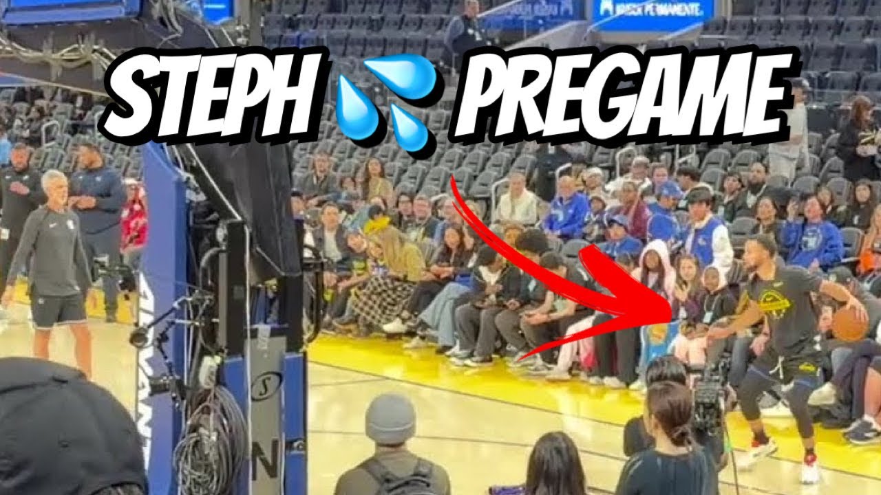 STEPH CURRY pregame routine 💦 to DJ D-Sharp music 🎵 at Chase Center before Phoenix and Orlando games