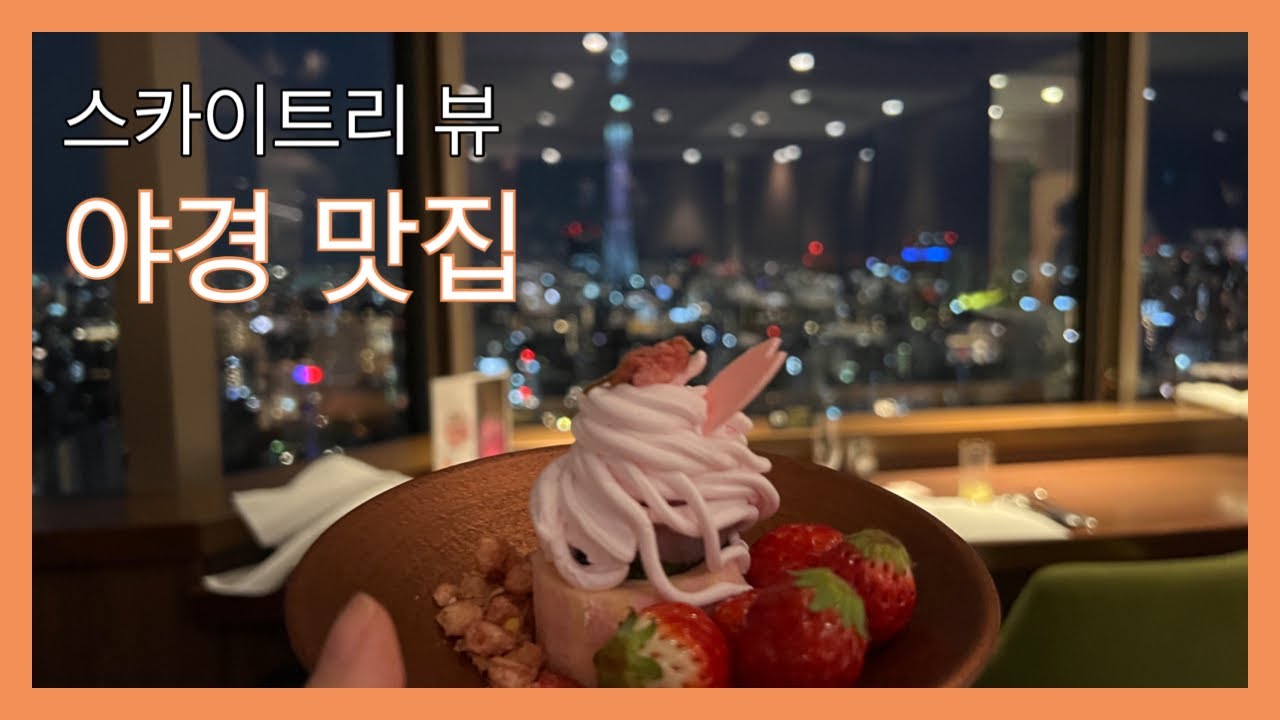 도쿄 여행 5 (스카이 트리 뷰 야경 맛집 그릴 뷔페 방문) SkyTree View Hotel Grill Buffet