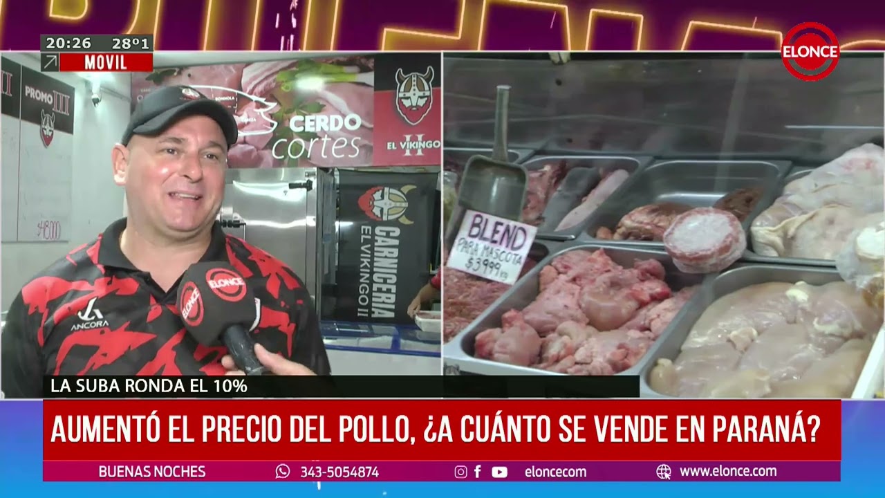 Aumentó el precio del pollo, ¿A cuánto se vende en Paraná?