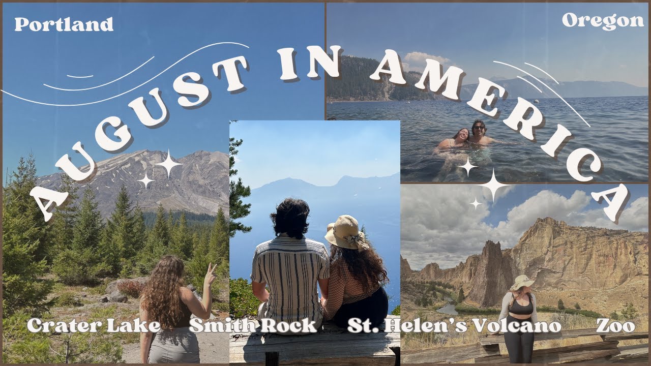 A Month In My Life Living In USA! ~ August 2024 || Hiking A Volcano, deepest lake in USA, Smith Rock