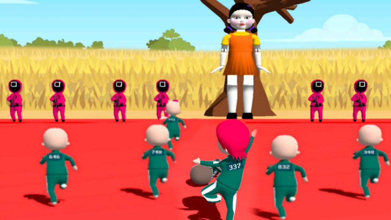 el juego del calamar 🔴🟢 3D / jugaremos mu&eacute;vete luz verde🚷