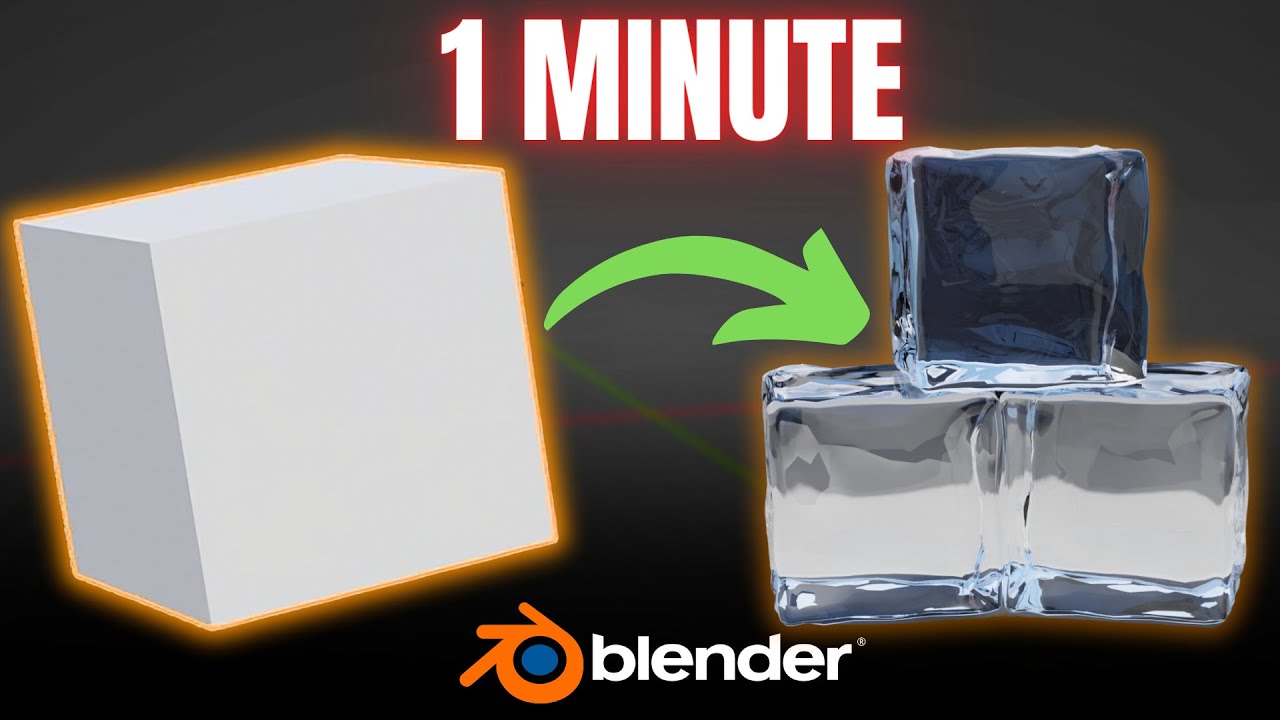 Создаем кубики льда в Blender за 1 минуту!