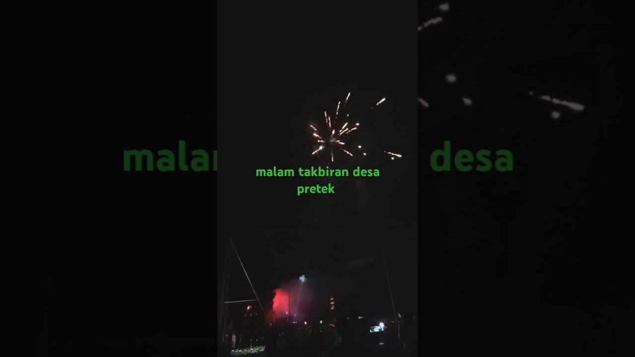 malam takbiran desa pretek