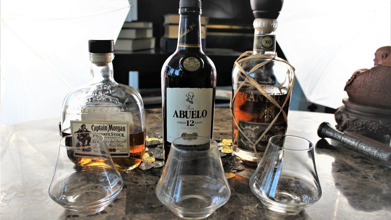 Rum Tasting: Captain Morgan Private Stock, Ron Abuelo 12 Year, and Plantation XO 20th Anniversary