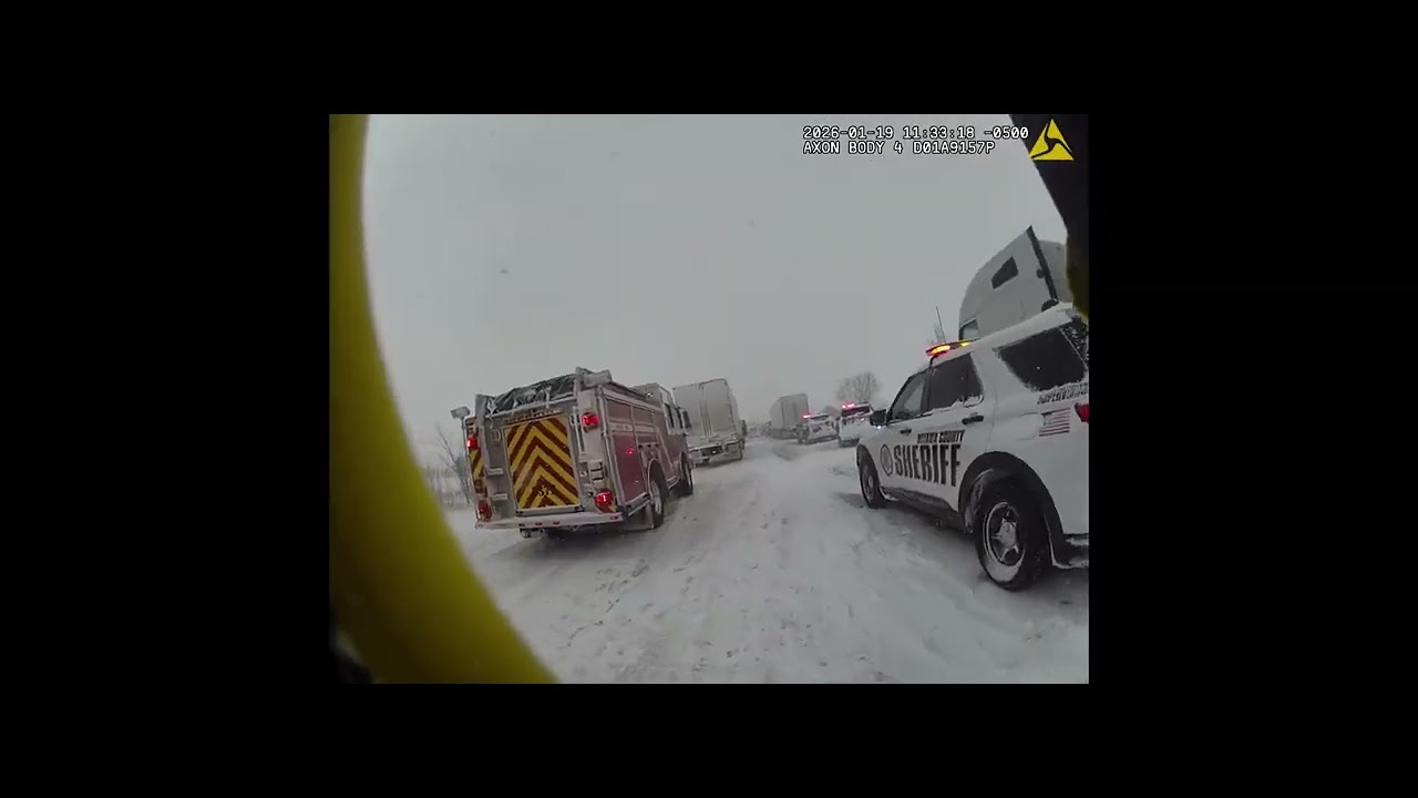 Multi Car Accident response by Michigan State Police