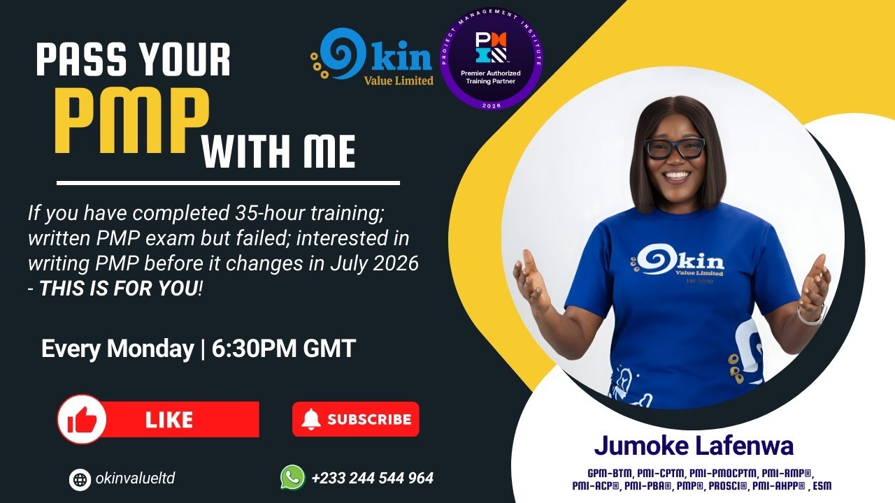 Pass your PMP with Jumoke