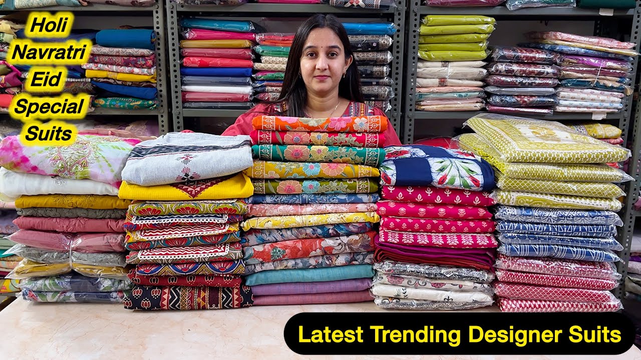 Cotton lucknawi suits🌹Handblock cotton suits🌹 Jaipuri cotton suits🌹Pure chiffon dupatta suits🌹