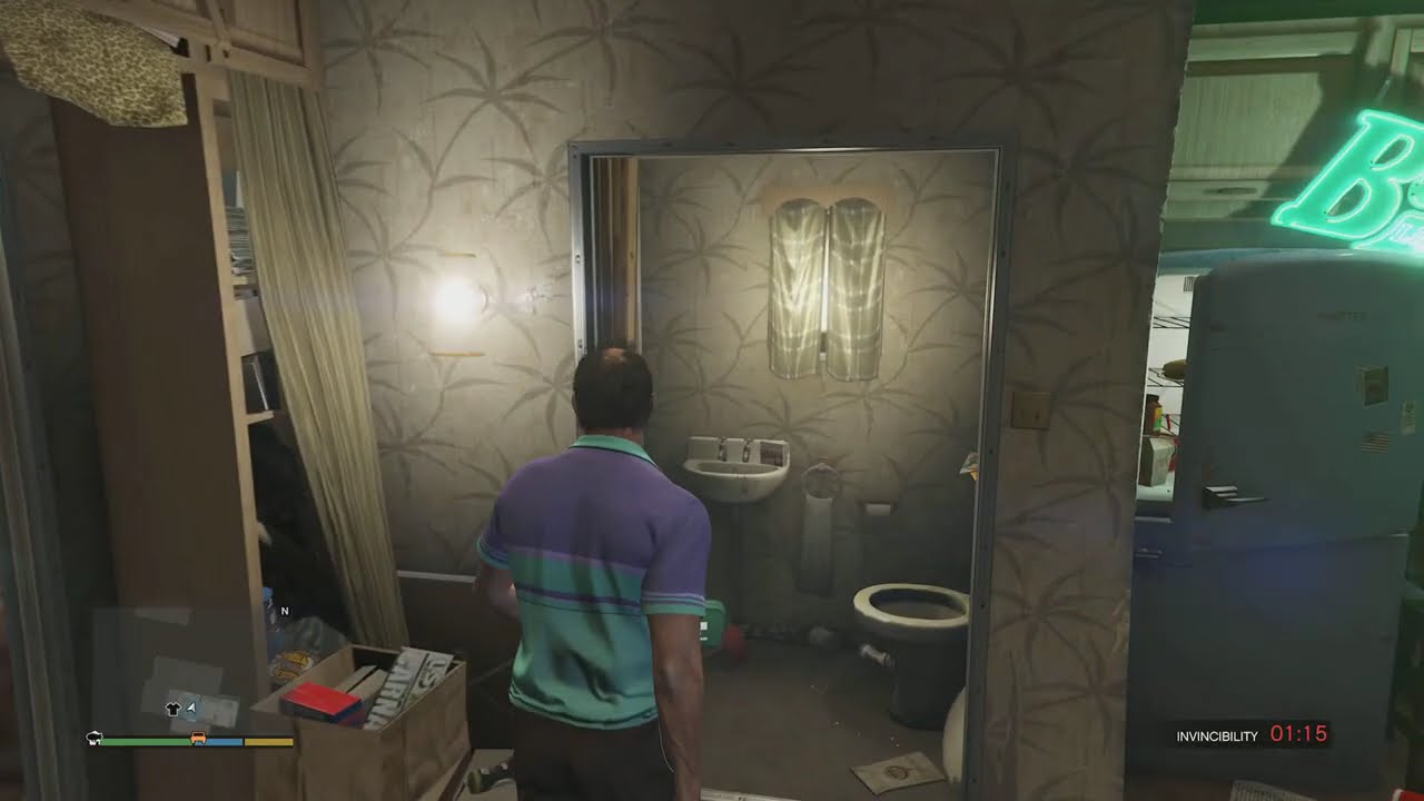 GTA V Trevor Trailer interior (After The Lost MC has Damaged his Stuff)