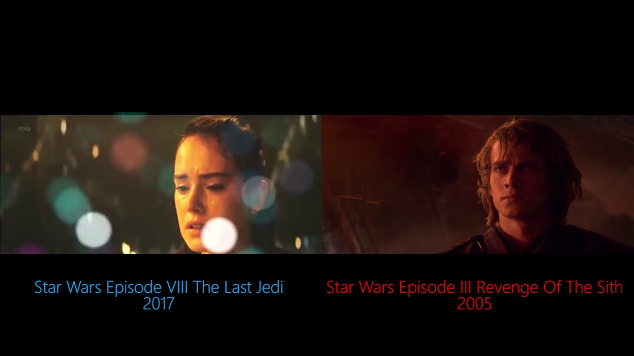 Fanmade Video of Star Wars - Reylo Vs Padme Anakin Side by Side Comparison