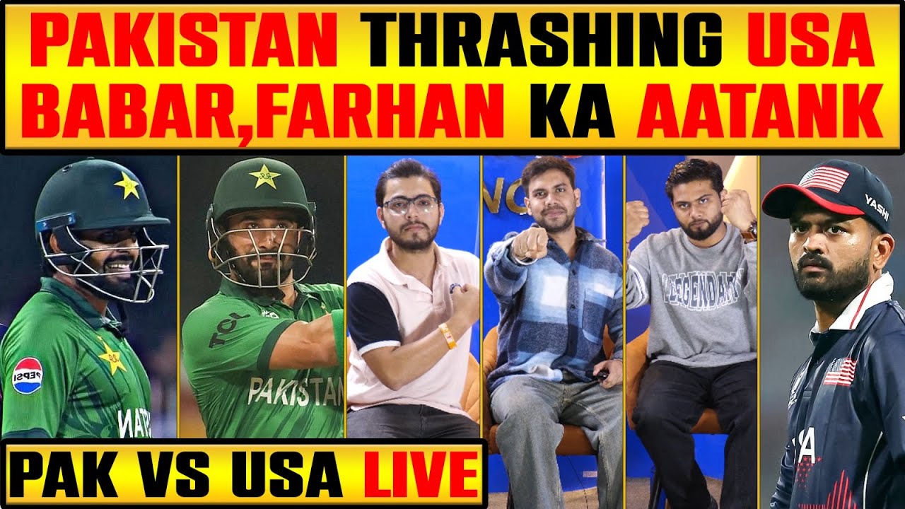 🔴PAK VS USA: BABAR, FARHAN NE THOK DIYA, PAKISTAN THRASHED USA #t20worldcup2026 #pakvsusa