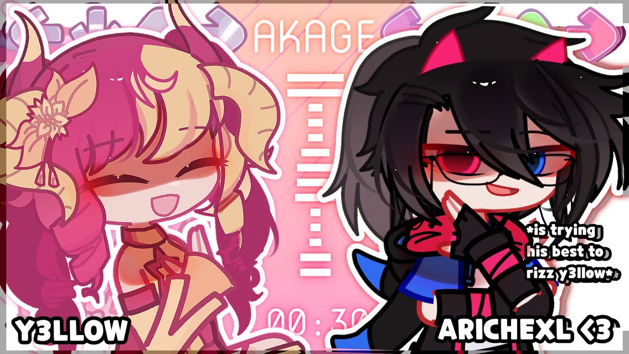✦【 AKAGE • 赤毛 】 FNF Fake Collab || #y3lkage