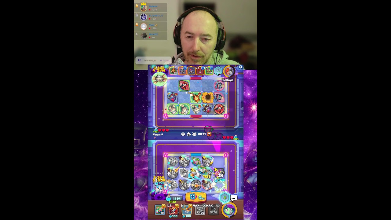 rush royale - le cogneur ça cogne ? !discord / code createur lebricou