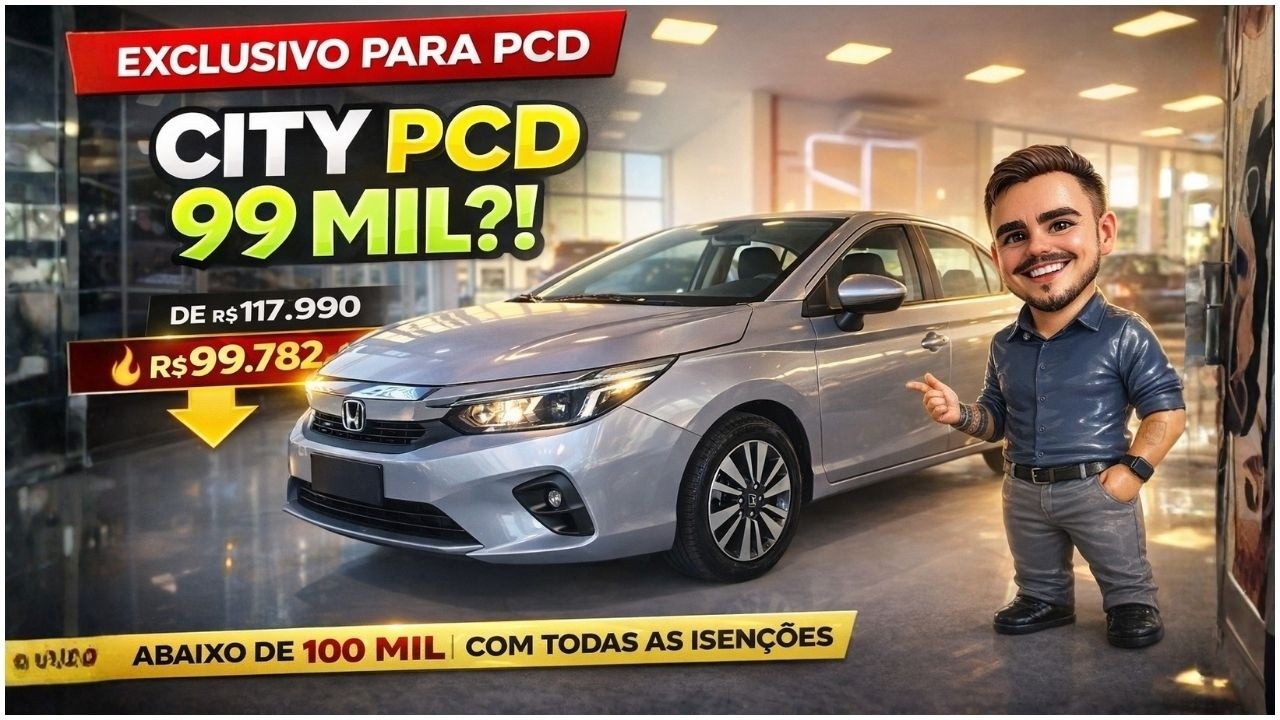 🚨 HONDA SURTOU! CITY POR MENOS DE 100 MIL COM TODAS AS ISENÇÕES?!