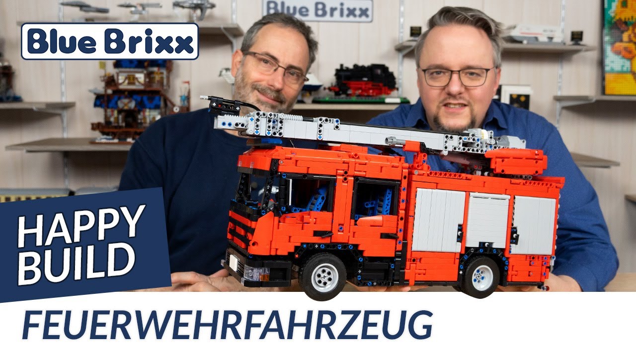 Feuerwehrfahrzeug von Happy Build @ BlueBrixx - RC-Technik mit über 5.000 Teilen!