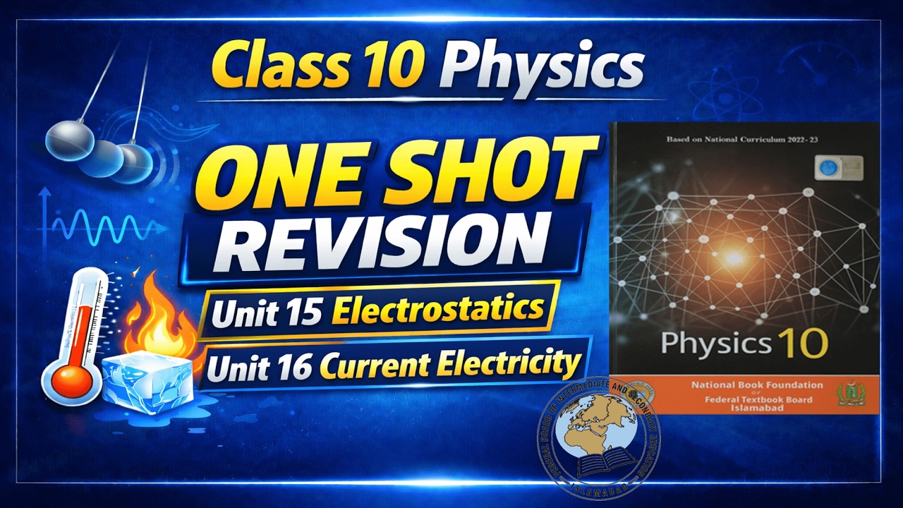 Electrostatics & Current Electricity | Class 10 Physics Chapter 15& 16 | Live Class