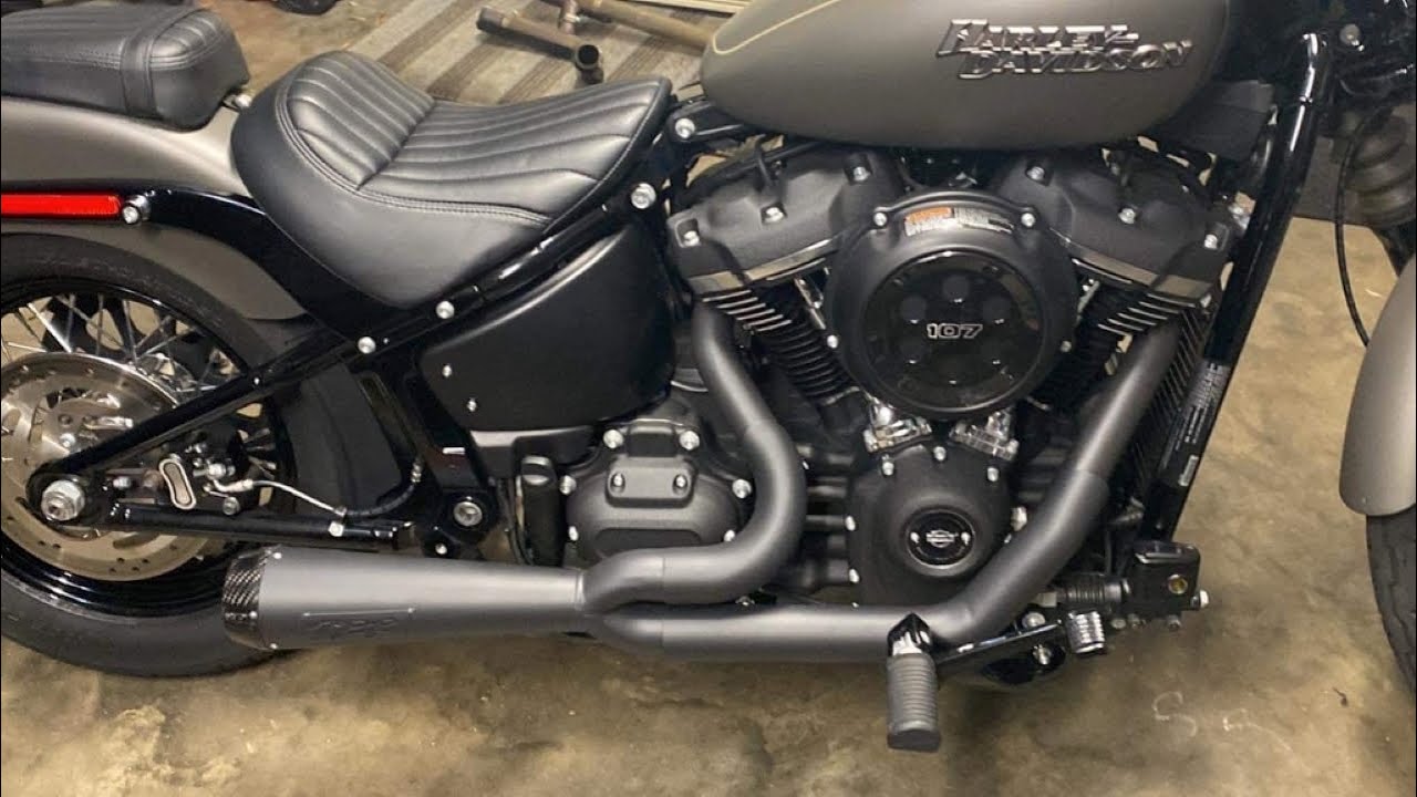 Установка и сравнение звука выхлопной системы Comp-S на Harley Davidson Street Bob Two Brothers