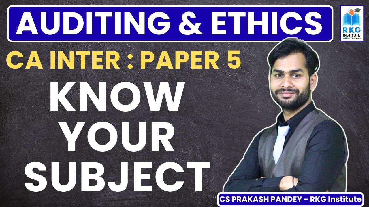 CA Inter Paper 5 Auditing & Ethics | Syllabus, Approach, Weightage & Paper Pattern | Full Details