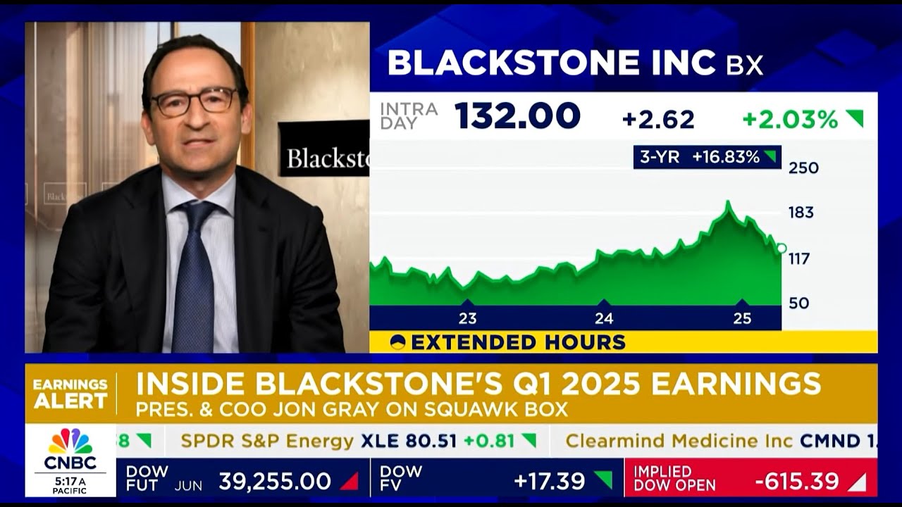 Blackstone&rsquo;s Jon Gray Talks $177B Dry Powder, Long-Term Investment Trends and Q1 2025 Results