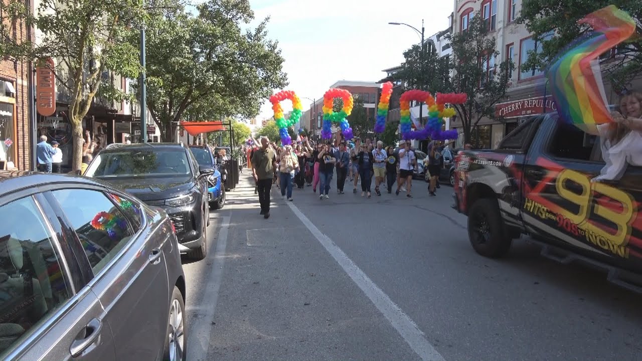 The Pride Parade in Traverse City, Michigan - Filmed by Wayne Erreca