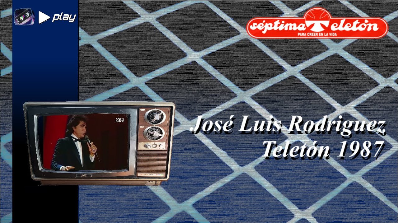 Jose Luis Rodriguez en la Septima Teletón - 1987