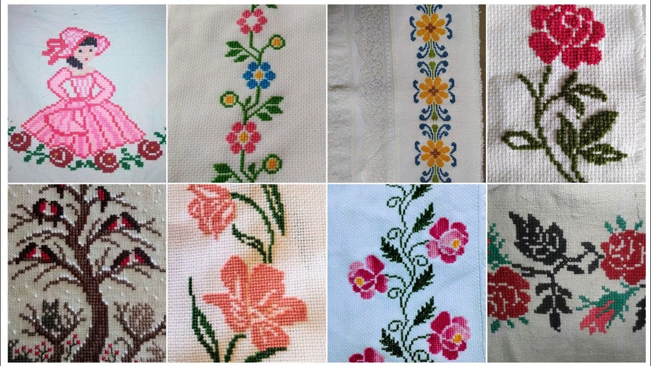 #1 Most Beautiful and Unique New Cross Stitch Patterns For Everything #CrossStitchDesign#Trend