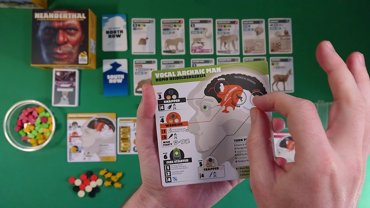 Neanderthal [2] Правила и пробная игра на двоих в Неандерталец (Neanderthal), часть 1