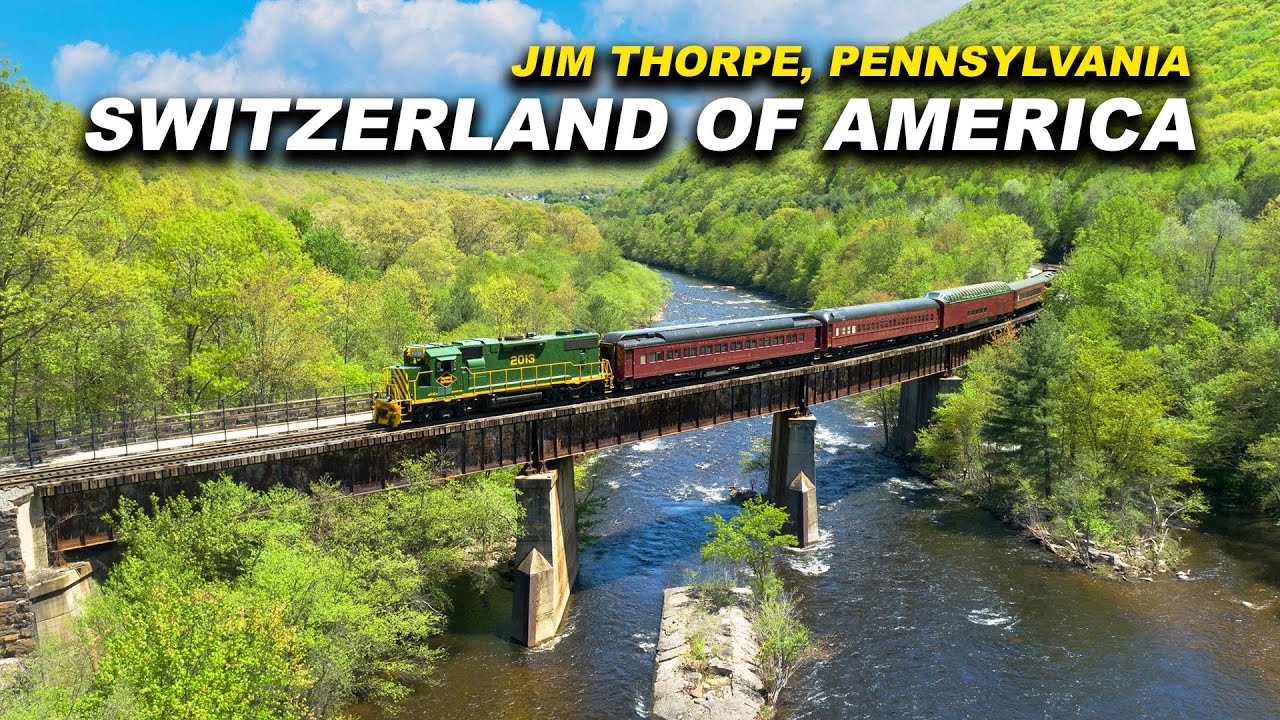 Full Train Ride in Jim Thorpe Pennsylvania “Switzerland Of America” | Lehigh Gorge Scenic Railway