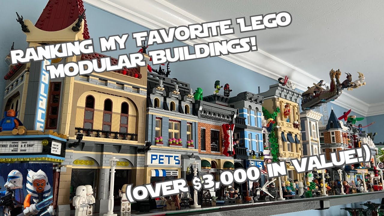 Ranking My 10 Favorite LEGO Modular Buildings in my LEGO Collection! (Over $3,000 Value!!)