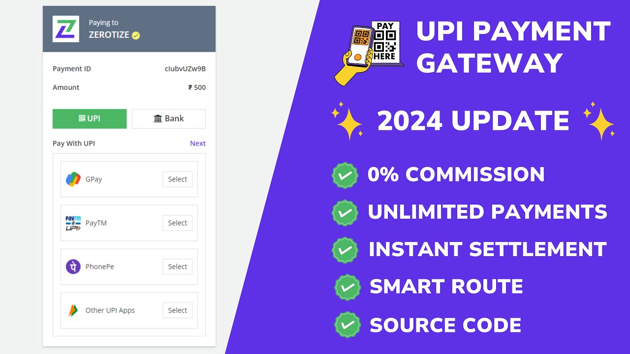 🟢 Free UPI Payment Gateway. Accept online payments at zero processing fees