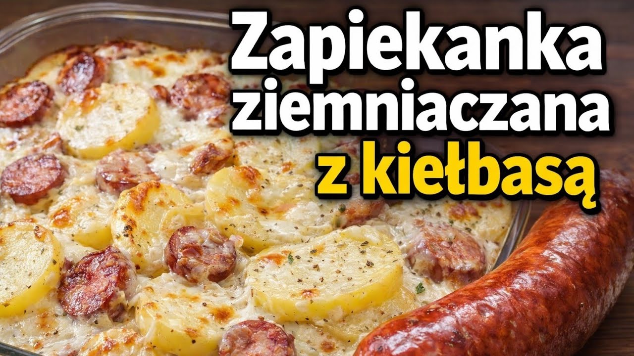 HIT! Pyszna Zapiekanka Ziemniaczana  z Kiełbasą i Cebulą  potato casserole | MajkelGotuje