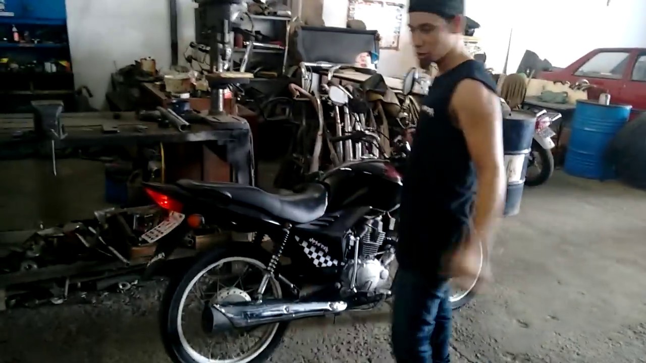 Fan 125 2009 com Escape operado tipo 150 furado Moto'Car