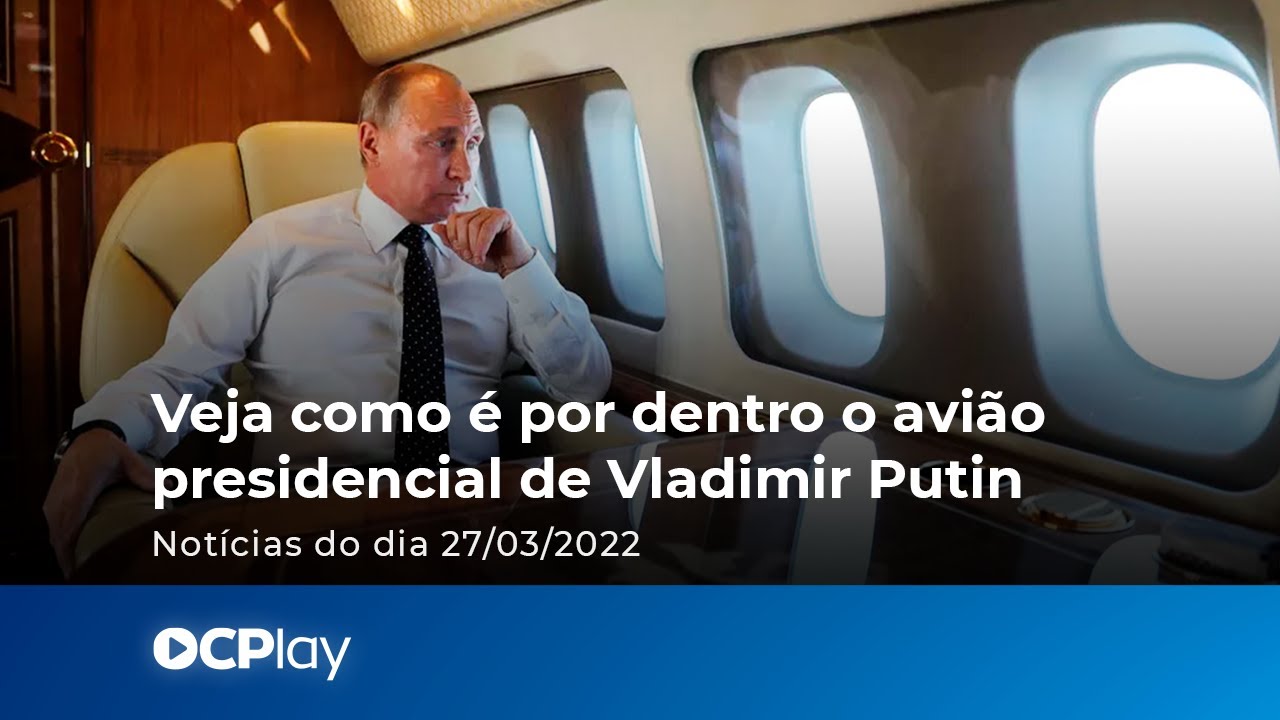 Veja como &eacute; por dentro o avi&atilde;o presidencial de Vladimir Putin