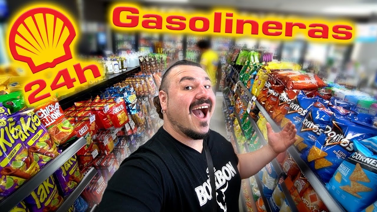 24 Horas COMIENDO en GASOLINERAS en CALIFORNIA *MUCHA COMIDA* | La Ruta de los Mapaches 🔥
