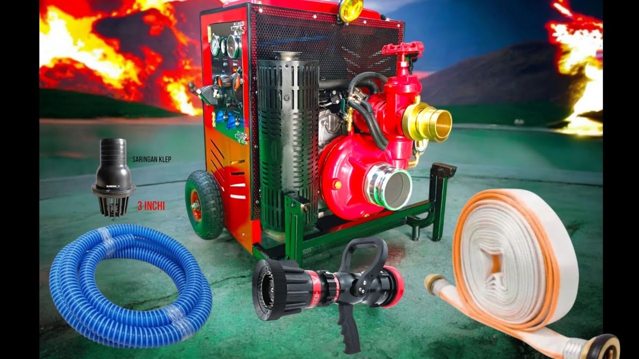 FIRE PUMP PORTABLE 4 INCHI 50HP V-TWIN CYLINDER || TOKO DOS NI ROHA