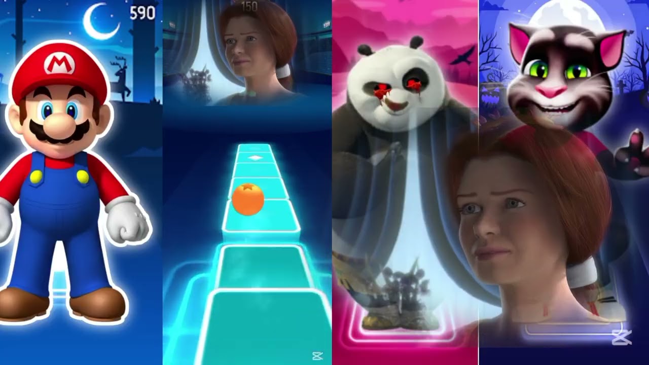 KUNG FU PANDA & SHREK vs SUPER MARIO & TALKING TOM