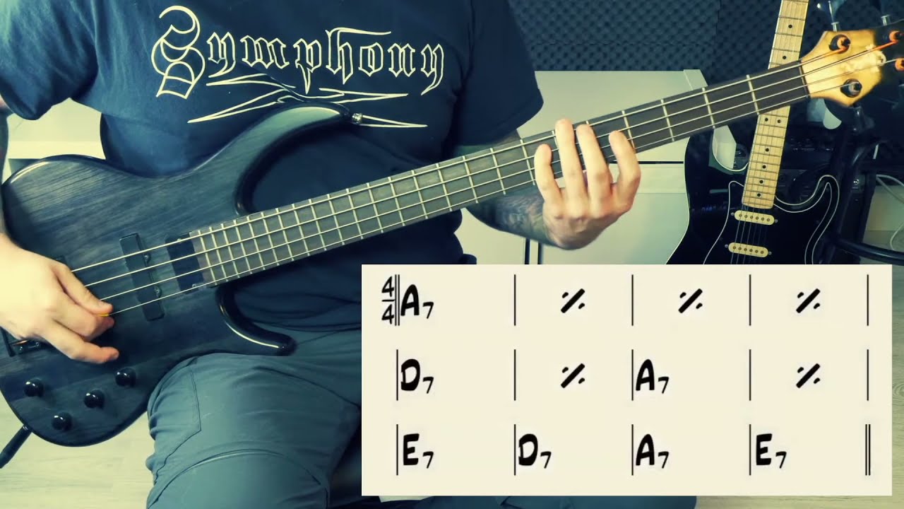 12 BARS BLUES A [TUTORIAL BAJO ESPAÑOL]