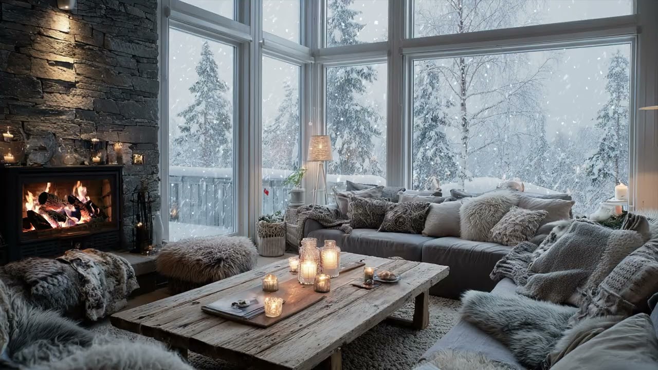 Winter Sound Settling Gently ☕ Indoors Letting Cold Hours Feel Soft and Unforced Inside