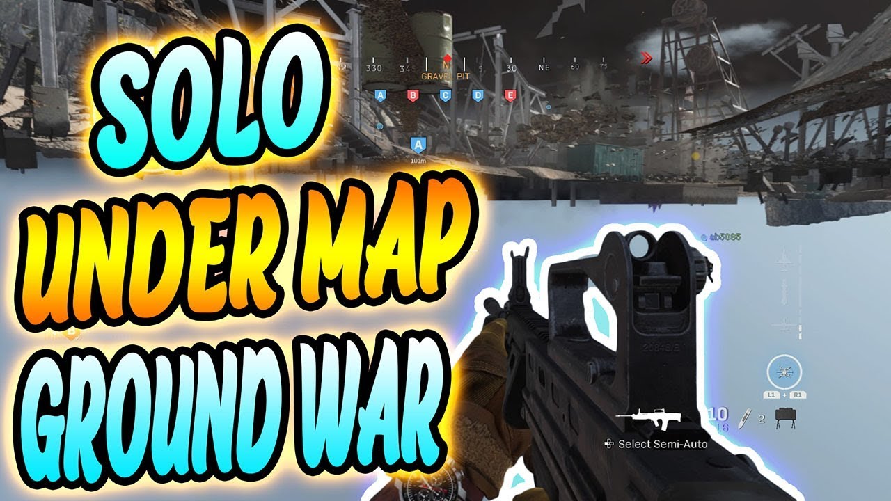 COD MW BETA *UNDER MAP* GROUND WAR SOLO GLITCH (WORKING AFTER 1.02)