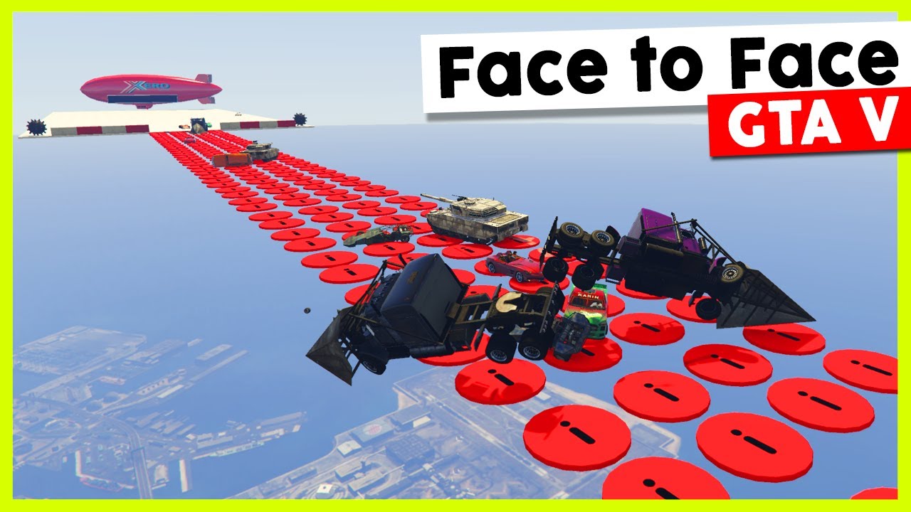 MODDED FACE TO FACE RACE! (GTA V)