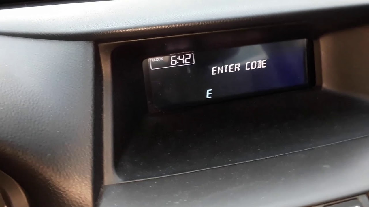 Как сбросить код ошибки радиоприемника Honda