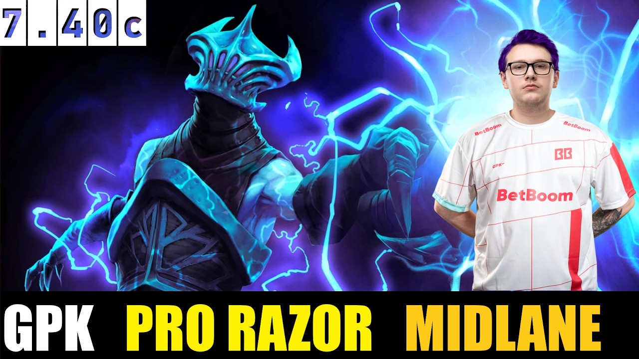 🤯 GPK  [RAZOR] MID 7.40c - DOTA 2 HIGHEST MMR MATCH#dota2  #dota2gameplay #gpk