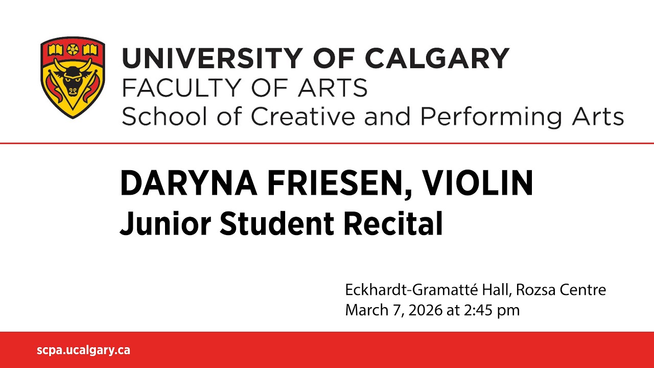Junior Recital: Daryna Friesen, Violin