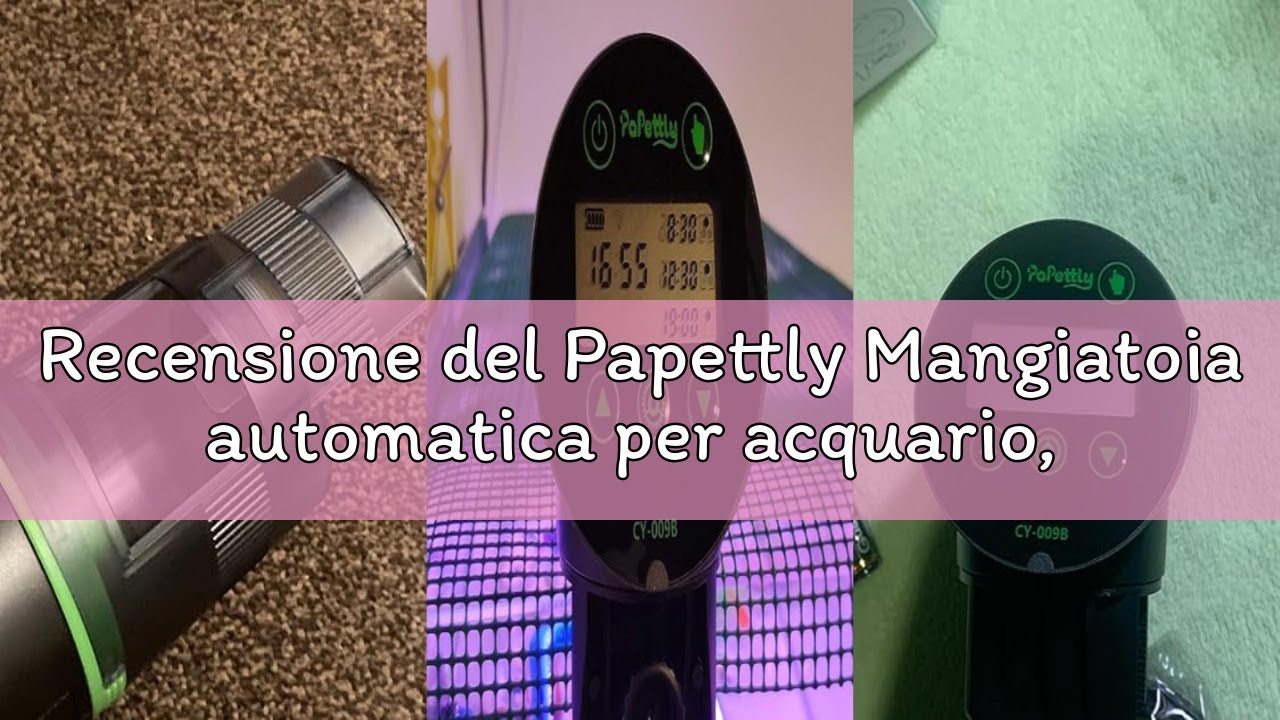 Recensione del Papettly Mangiatoia automatica per acquario, mangiatoia automatica per pesci per acqu