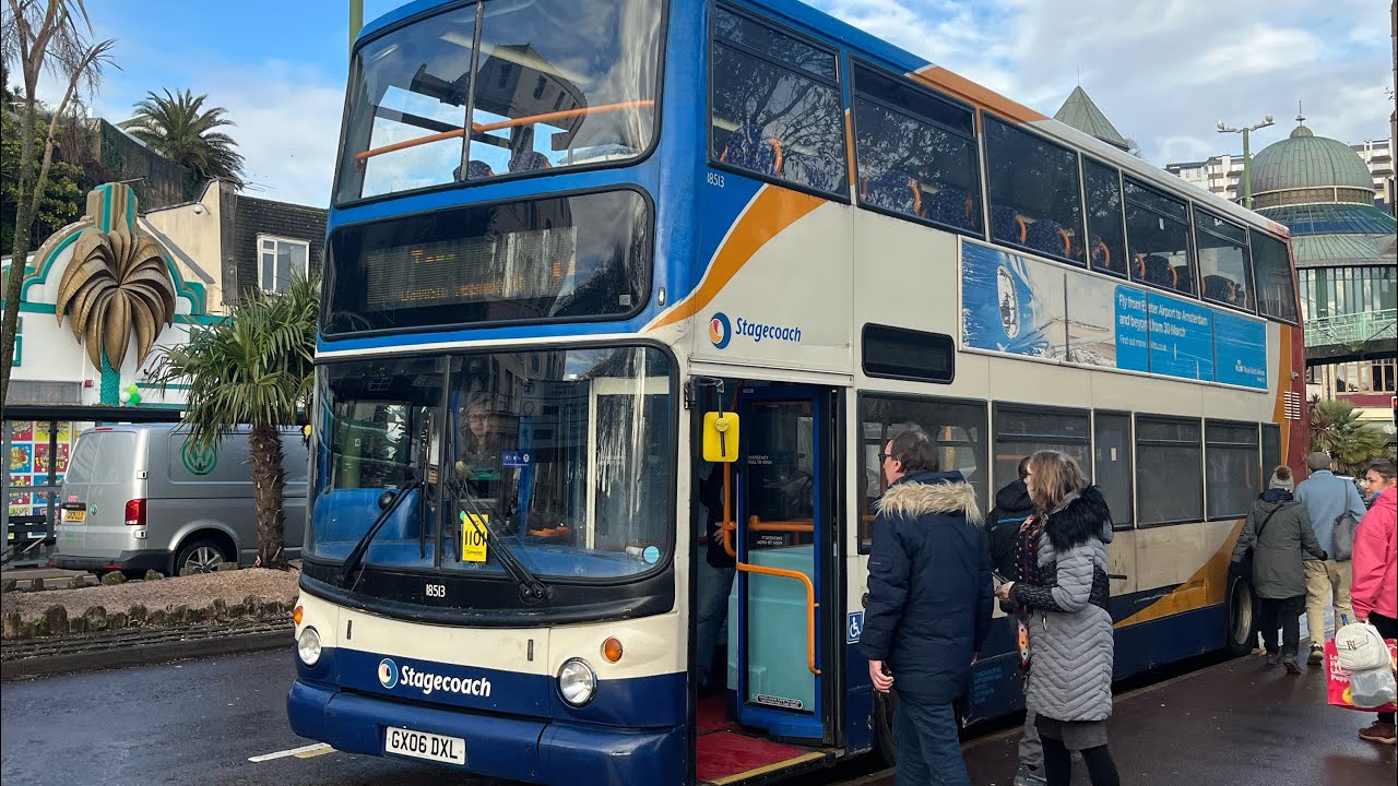 Kickdown & Epic Thrash - Stagecoach South West ALX400 Trident 18513 on Route 11 