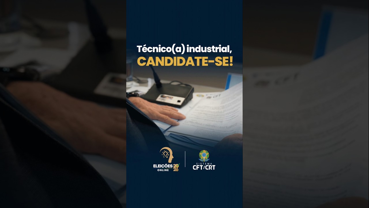 Você, técnico ou técnica industrial, candidate-se!