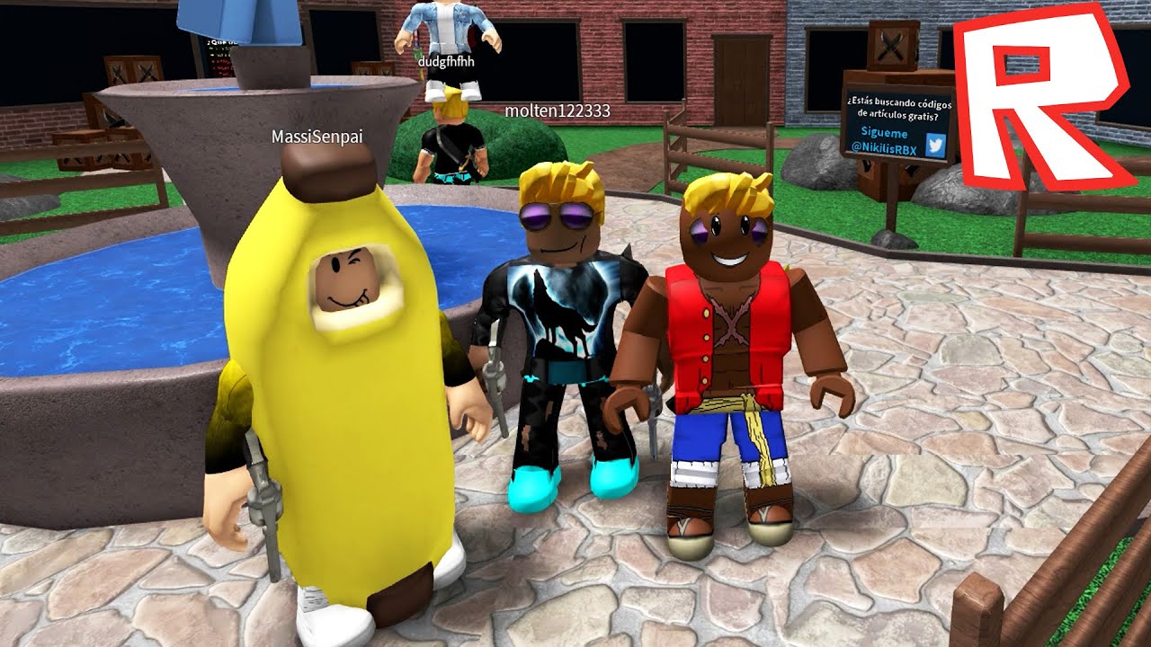 😱 HUIMOS DEL DOBLE ASESINO DE PANCRI EN ROBLOX MURDER MYSTERY con Massi 😂