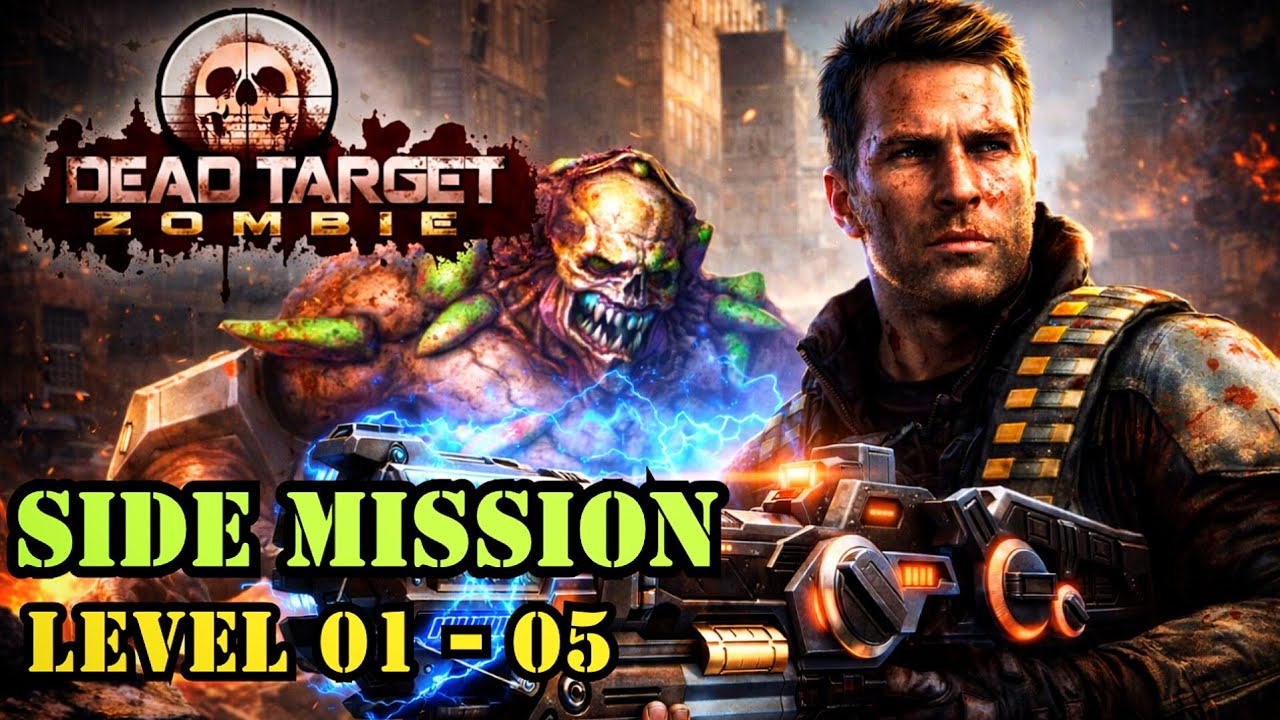 Dead Target 3D Gameplay Walkthrough🧟‍♂️Side Mission😈| Level 01 to 05 Complete💀 Intense Zombies 🧟‍♂️