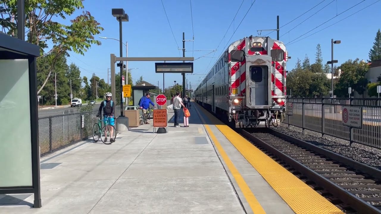 The Complete Caltrain Evening Rush Hour at California Avenue on May 12, 2023