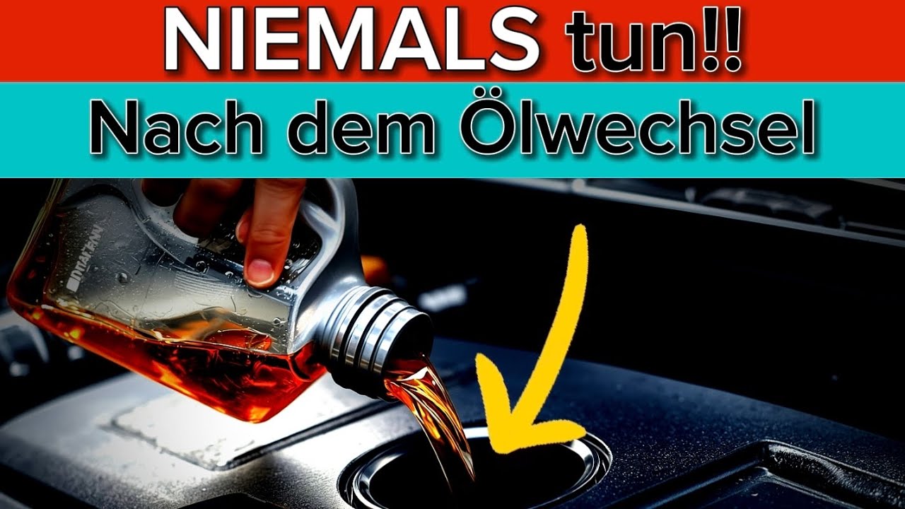 Mach das niemals nach einem Ölwechsel – es zerstört deinen Motor!⚠️