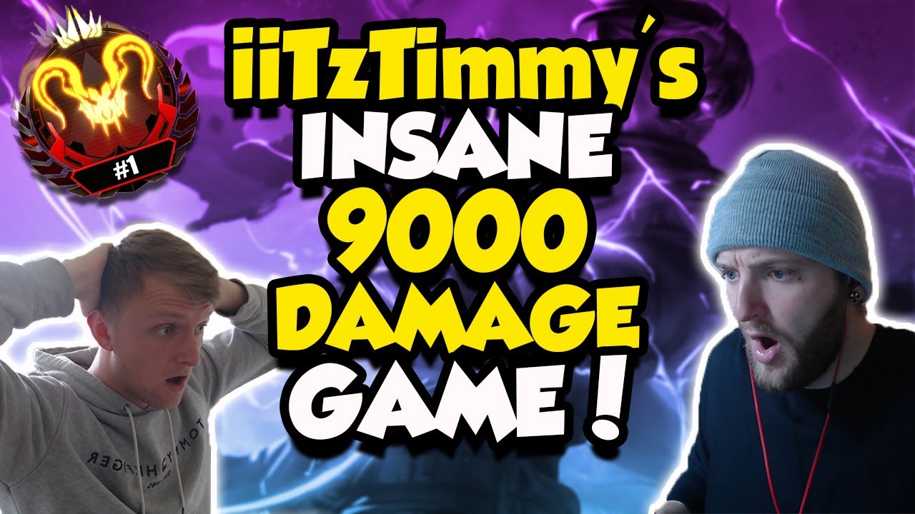 9000 DAMAGE WORLD RECORD REACTION! | iiTzTimmy Gameplay | Apex Legends
